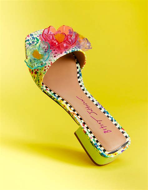 betsey johnson flower sandals|betsey johnson brice floral sandals.